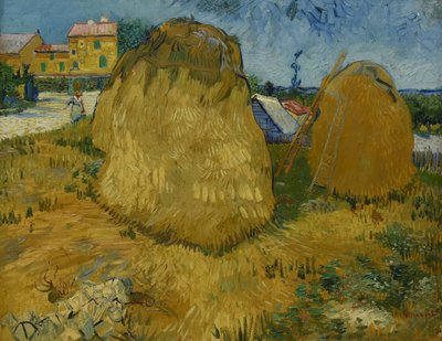 Wheat Sheaves in Provence by Vincent van Gogh